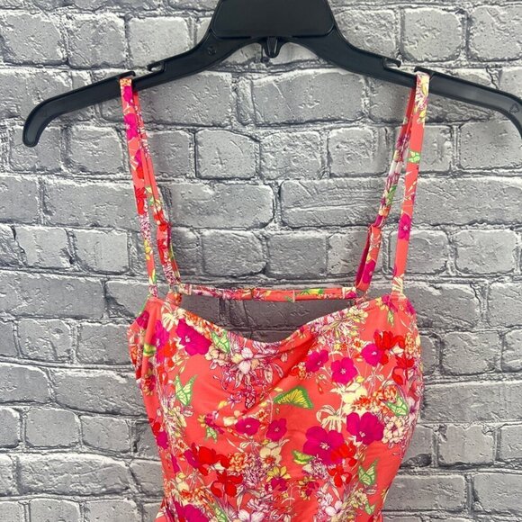 Victoria's Secret Pink Floral 1 Piece Swimsuit  Large - Picture 4 of 12